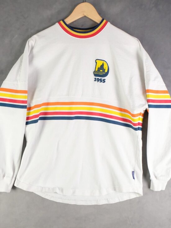 Disney Other - Disney Spirit Jersey Mens Small White Striped 70S Retro Unisex